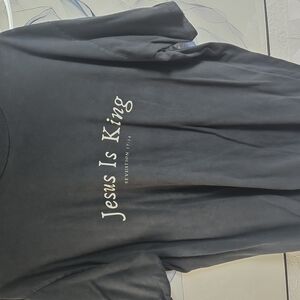 Black 'Jesus Is King' T-Shirt